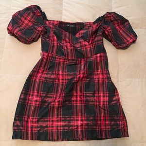 Zara Mini cocktail dress with puff sleeves